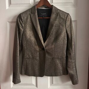 Banana Republic Shimmering Gold Blazer